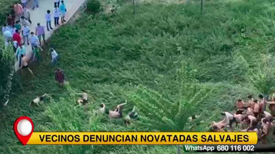 Los vecinos se quejan de las novatadas