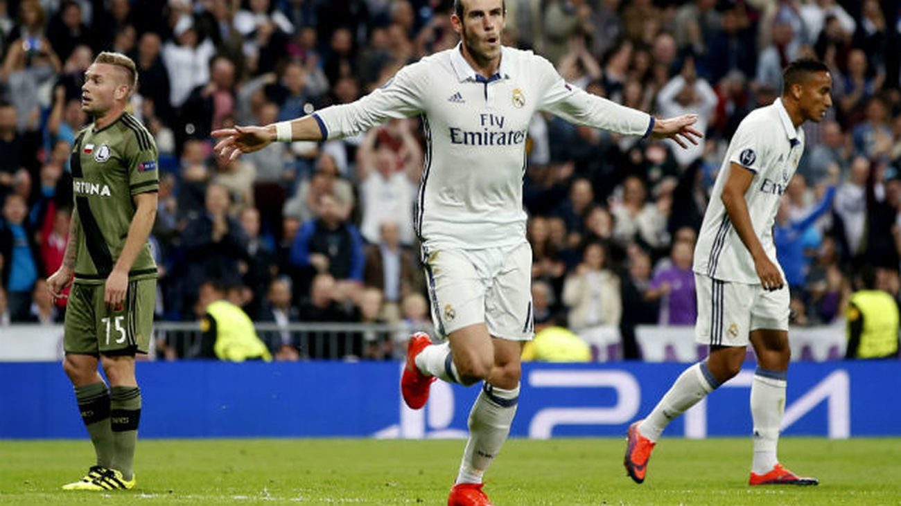 5-1. El Real Madrid golea sin brillo al Legia