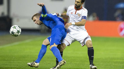 0-1. El Sevilla da un paso de gigante en Zagreb