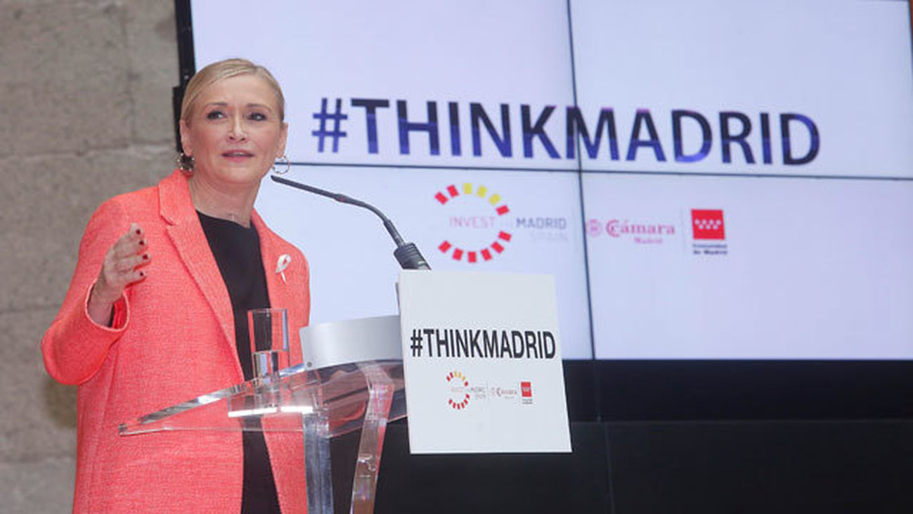 Cristina Cifuentes en la presentación de #ThinkMadrid
