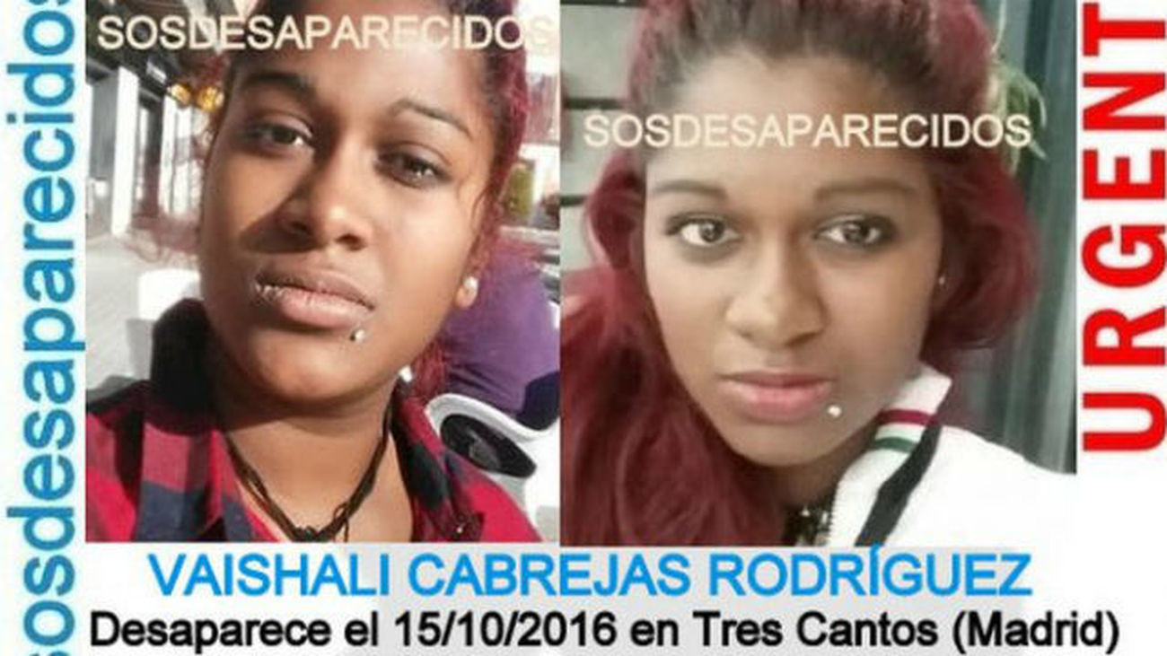 Joven desaparecida en Tres Cantos