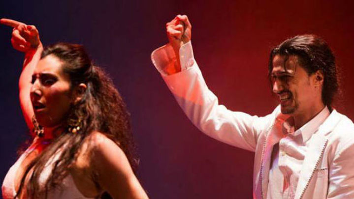 Antonio de Verónica y Saray Cortés, en el espectáculo de flamenco ‘de Norte a Sur’