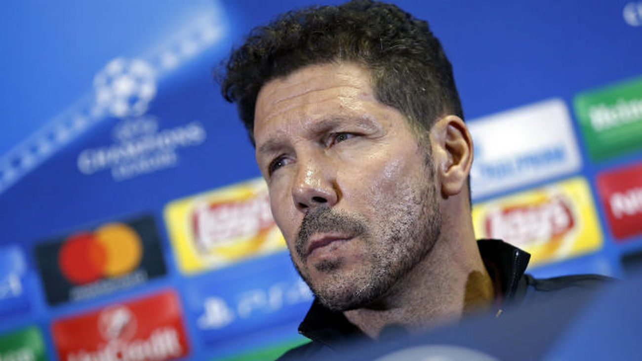 Simeone: "Tranquilidad, pies sobre la tierra y a pensar en el Sevilla"