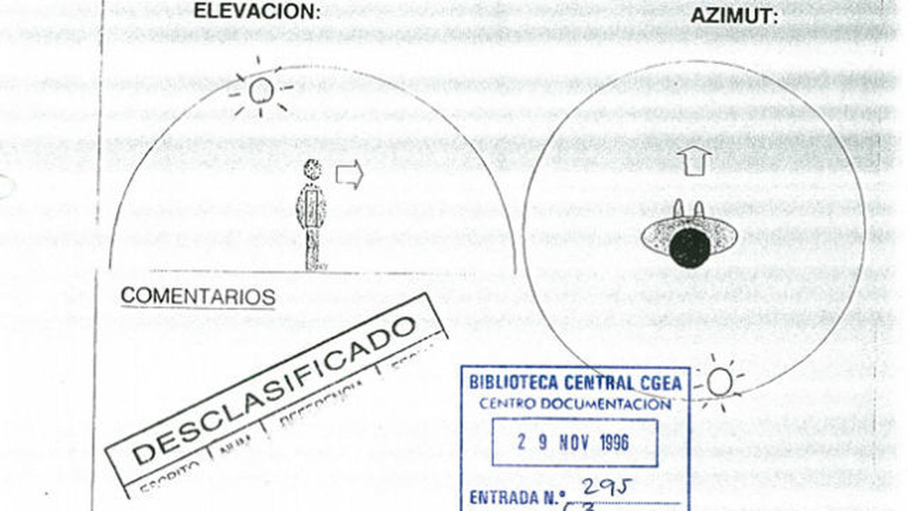 Defensa publica expedientes Ovni desclasificados con cuatro avistamientos en Galicia entre 1966 y 1993