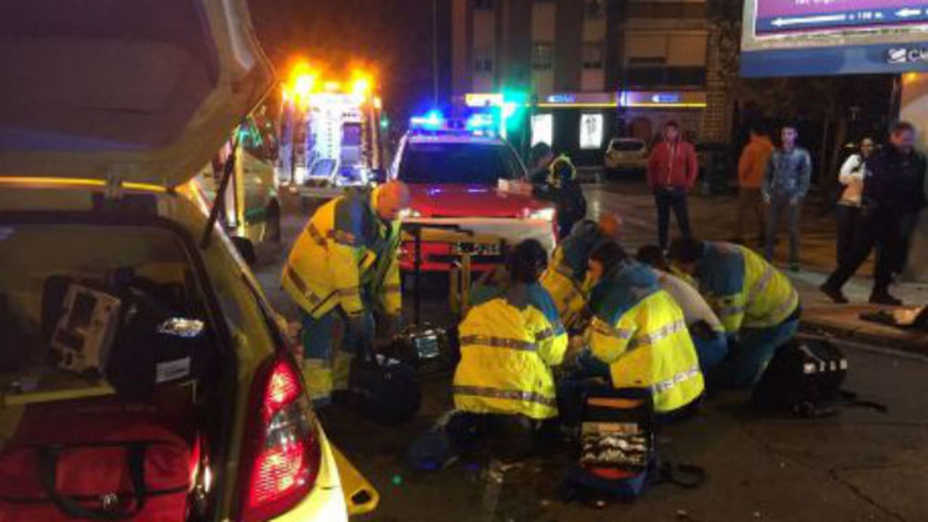 Accidente de moto en Fuenlabrada