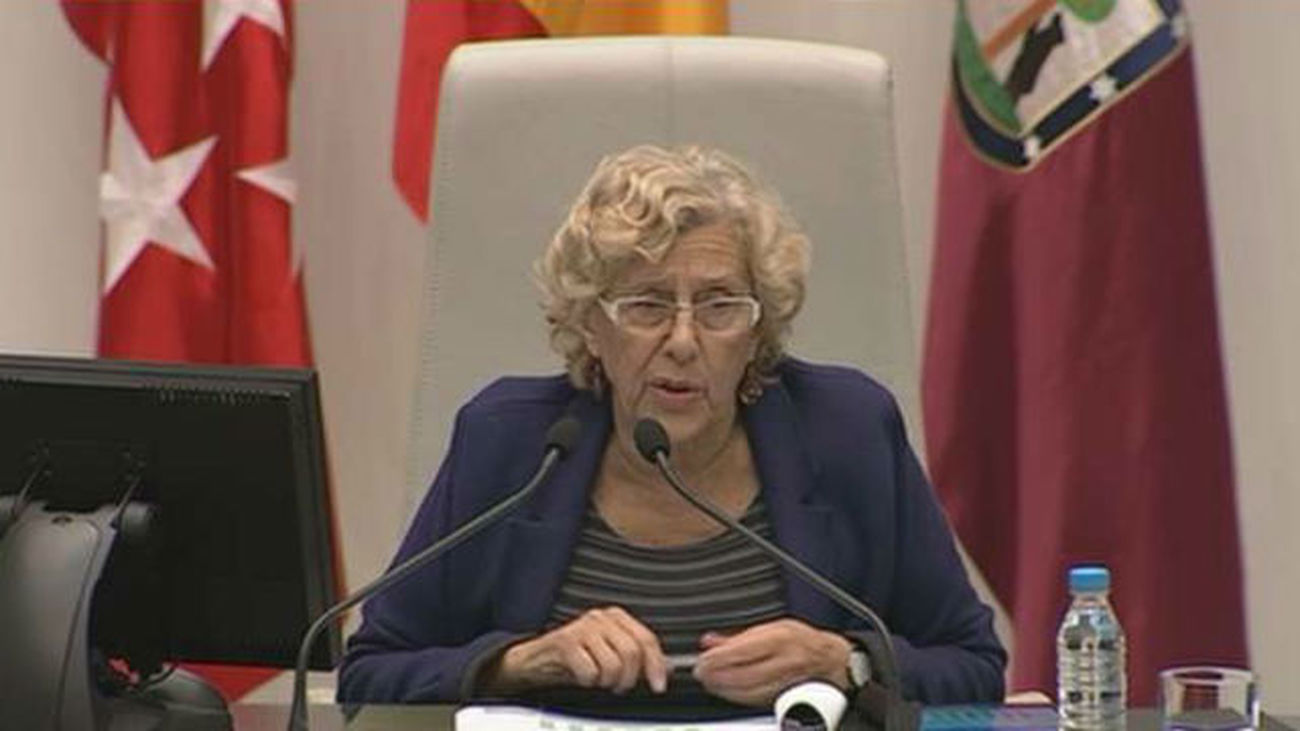Manuela Carmena en el Pleno