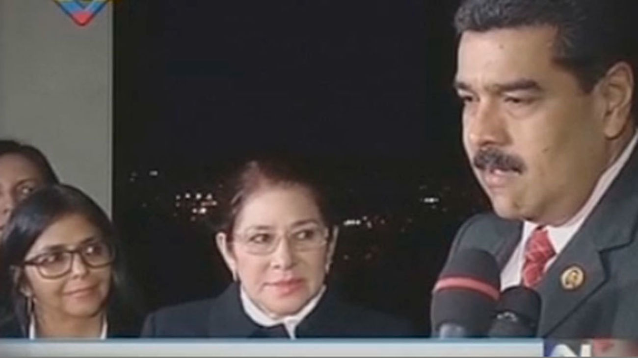 Nicolás Maduro tras su visita al Papa en el Vaticano