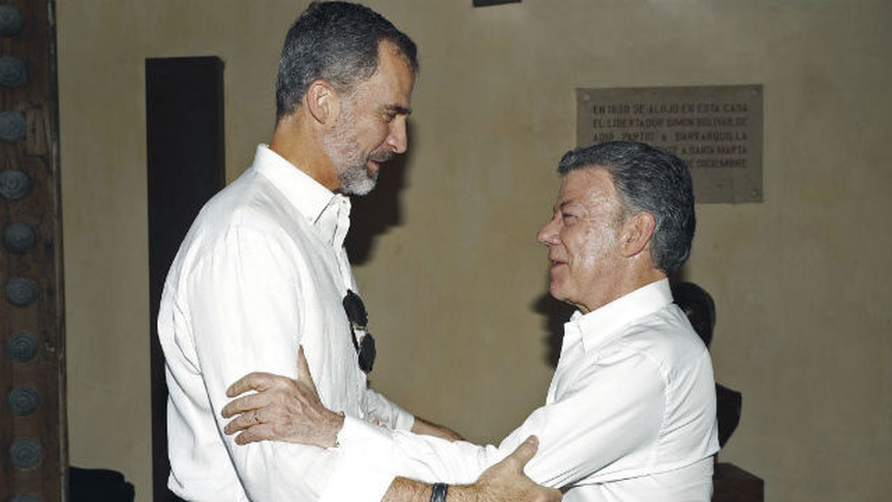 Santos agradece a Felipe VI la ayuda de España y su apoyo al proceso de paz