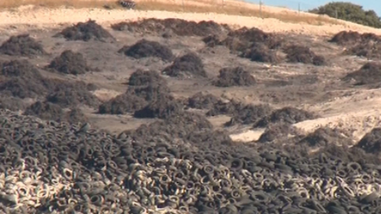 Los resíduos del vertedero de neumáticos de Seseña no son peligrosos