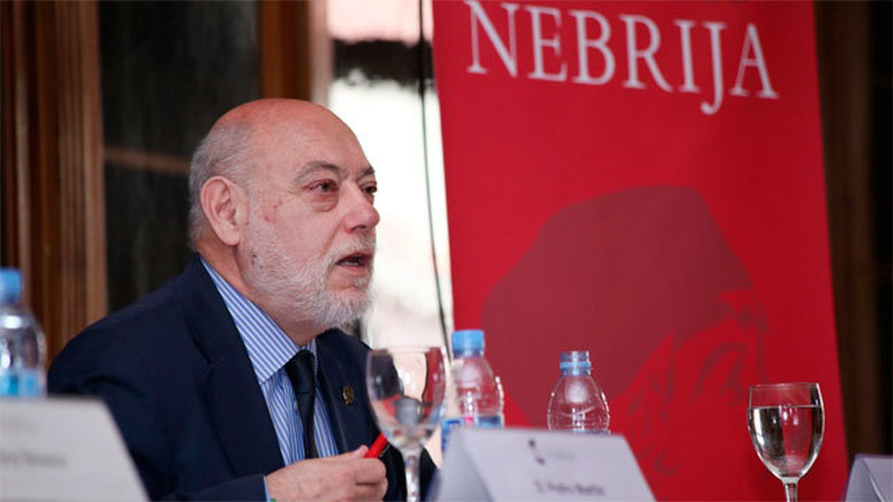 José Manuel Maza en un acto de la Universidad Nebrija