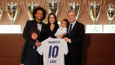 Marcelo celebra "10 años de alegría" en el Real Madrid