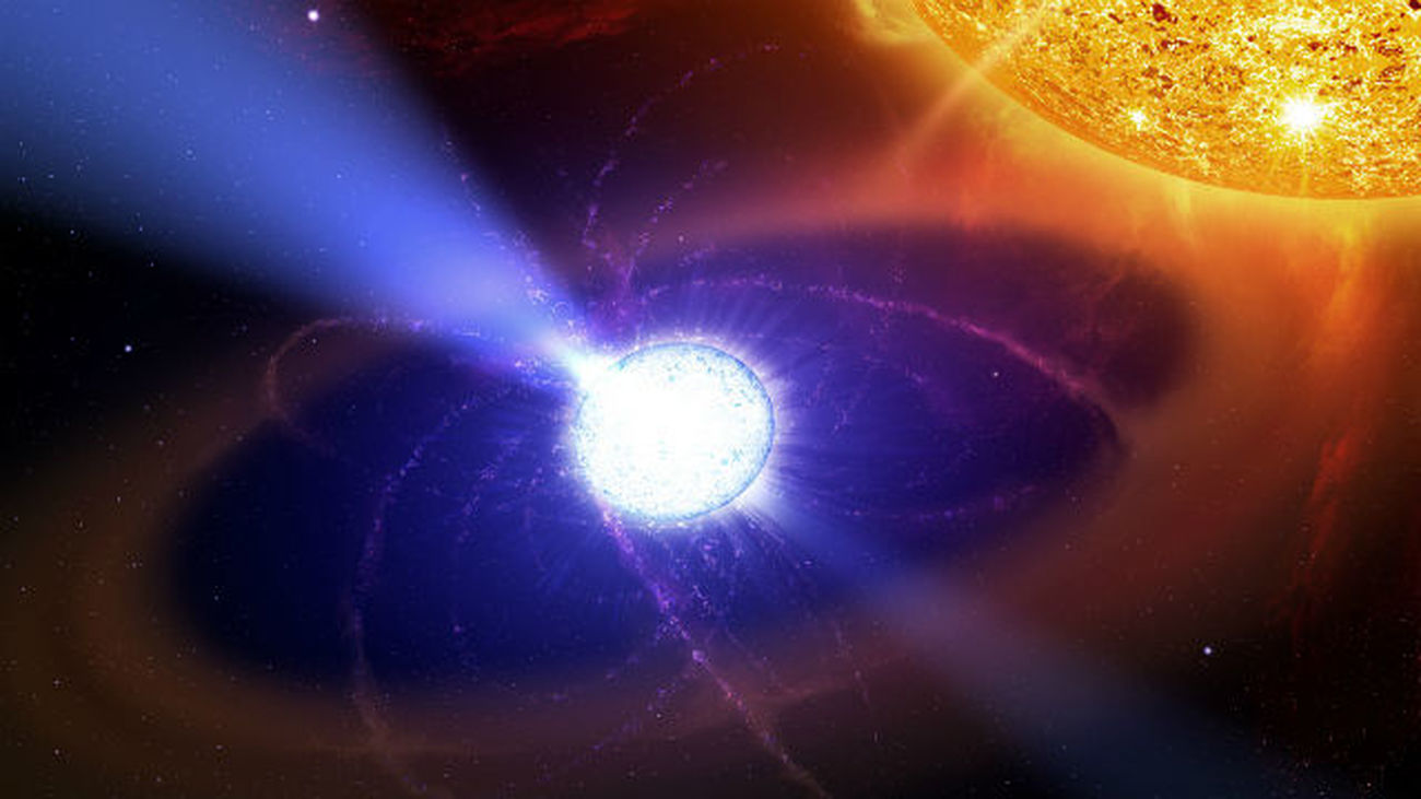 Un brillante estallido en el espacio revela el campo magnético del universo