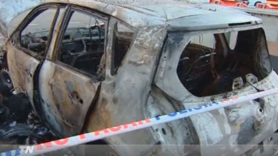 Arde otro coche en el barrio de San Blas