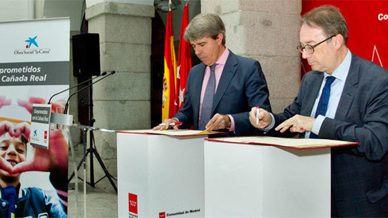 Comunidad de Madrid y 'la Caixa' renuevan su acción social en la Cañada