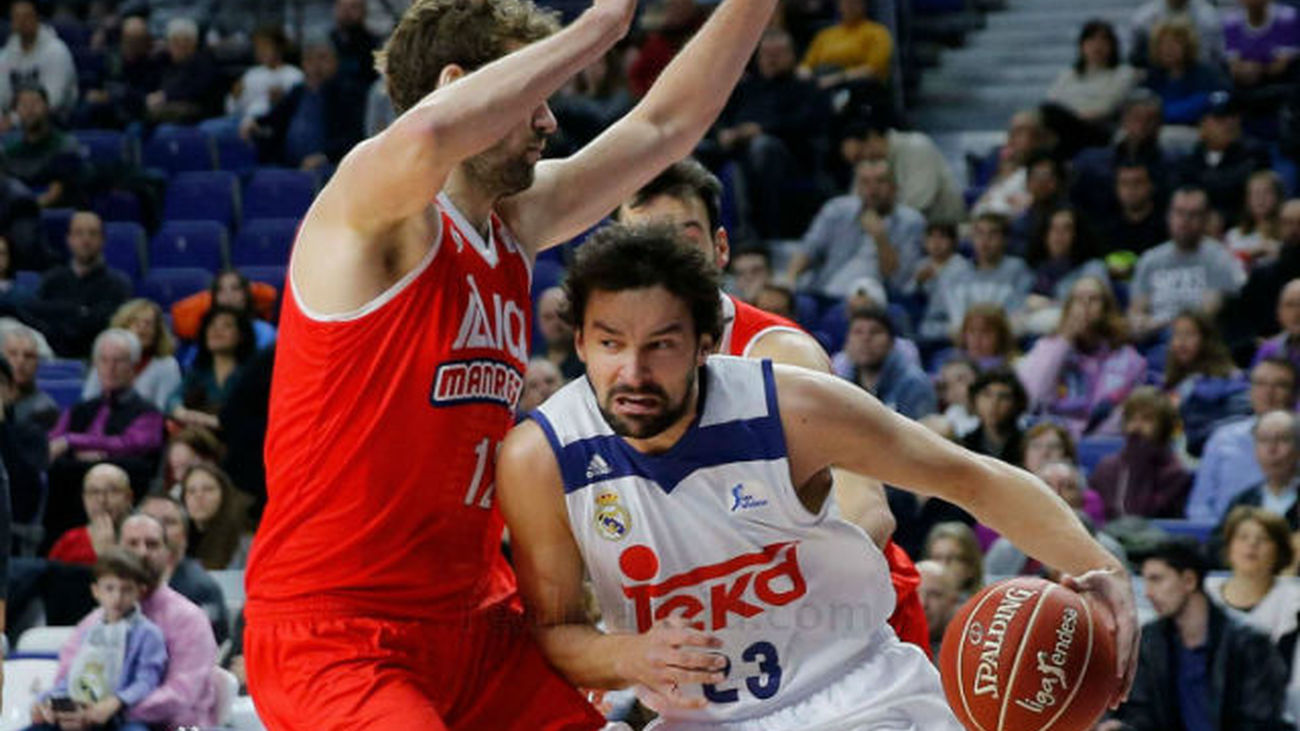 96-70. El Madrid vence al Manresa con un Llull estelar