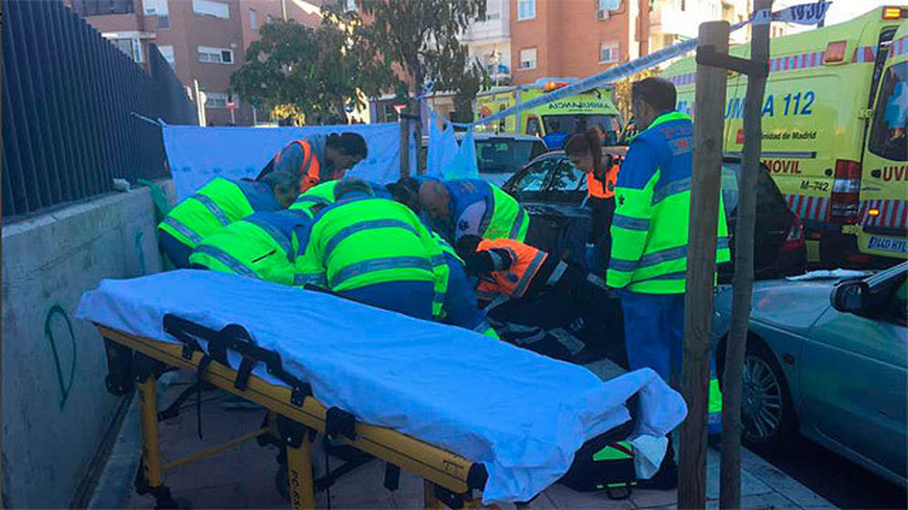 Equipos de emergencia en el lougar de los hechos