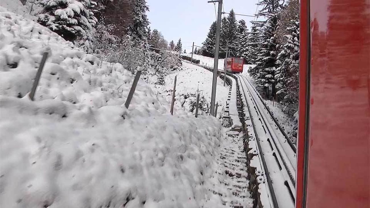 El tren del monte Pilatus, el más empinado del mundo