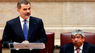Felipe VI defiende la "hermandad ibérica" ante la Asamblea portuguesa