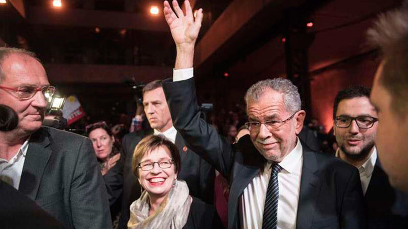 El candidato presidencial austriaco y antiguo dirigente de Los Verdes, el progresista Alexander Van der Bellen
