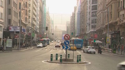 La Gran Vía comienza la semana sin restricciones al tráfico
