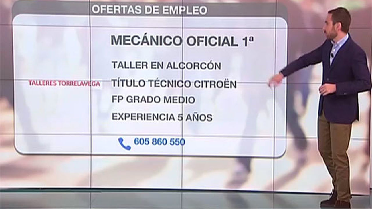 Se buscan mecánicos y auxiliares de geriatría