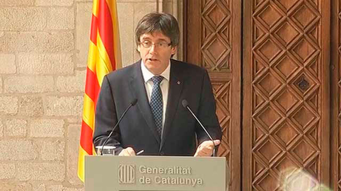 El presidente de la Generalitat catalana, Carles Puigdemont