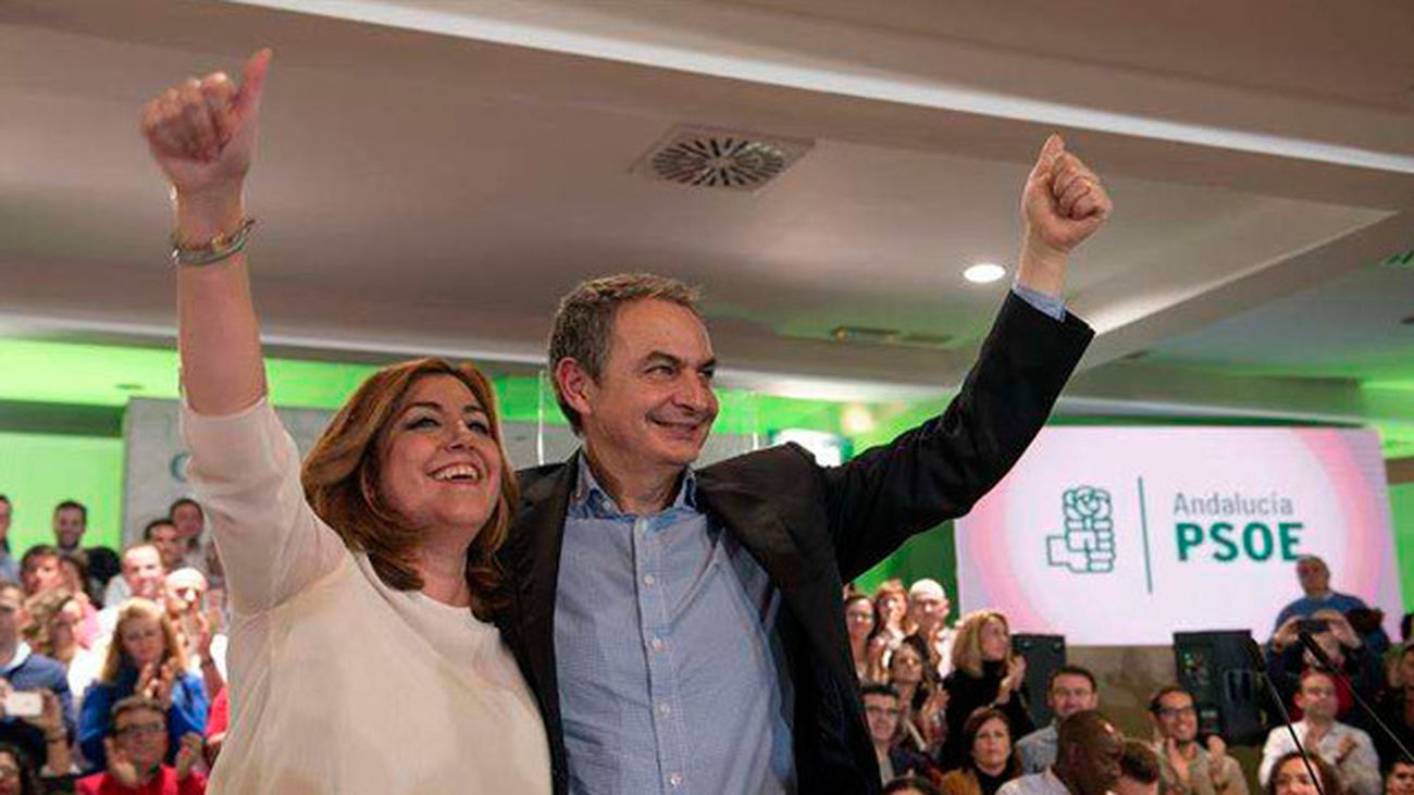 Zapatero con Susana Díaz