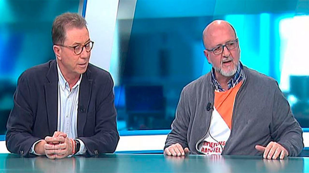 Los líderes sindicales de CCOO y UGT de Madrid, Jaime Cedrún y Luis Miguel López Reillo