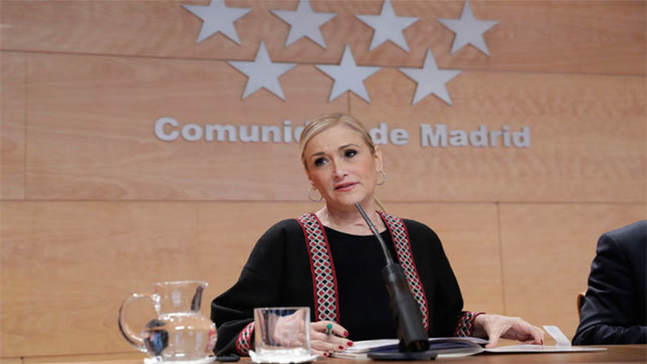 La presidenta de la Comnidad de Madrid, Cristina Cifuentes