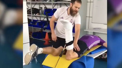 Bale ya trabaja su recuperación en Valdebebas