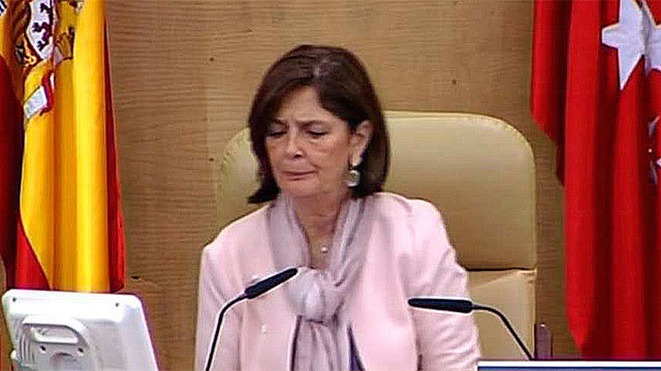 La presidenta de la Asamblea de Madrid, Paloma Adrados