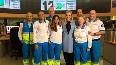 Cifuentes felicita las fiestas a la plantilla de los servicios de emergencias de la región