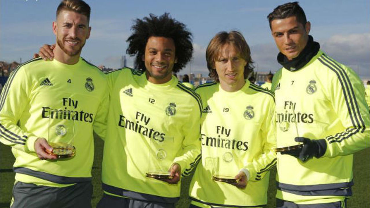 Cristiano Ronaldo, Sergio Ramos, Luka Modric y Marcelo