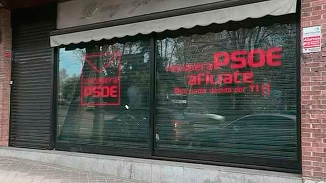 La sede socialista abierta por RecuperaPSOE