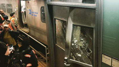 Al menos 76 heridos leves al accidentarse un tren suburbano en Nueva York