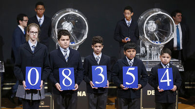 El número 08.354, primer premio de El Niño