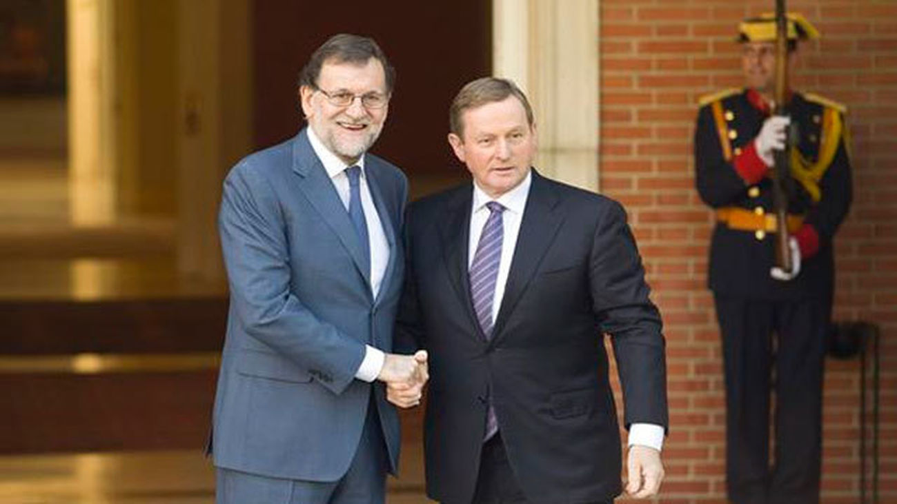 Mariano Rajoy y el primer ministro irlandés, Enda Kenny