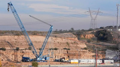 Desmantelan la tuneladora de las obras del tren Navalcarnero-Móstoles