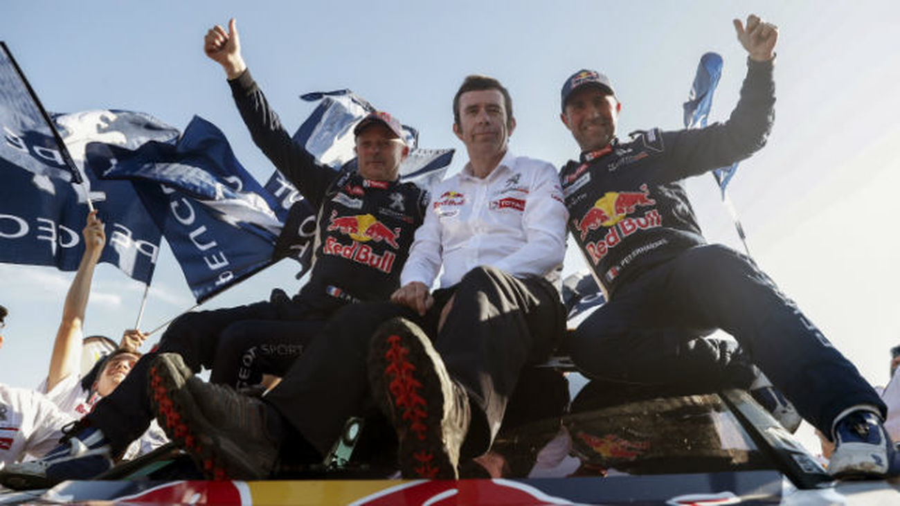 Peterhansel, Jean Paul Cottret y Bruno Famin