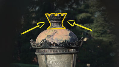 La farola 'republicana' del Palacio Real