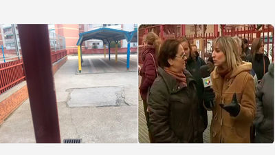 Los padres de alumnos del colegio Víctor Pradera de Leganés denuncian el mal estado del centro
