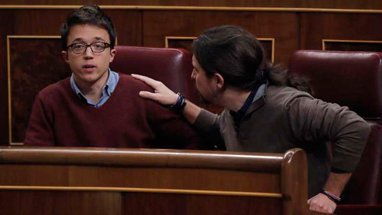 Iglesias y Errejón llevan al Congreso la discusión interna de Podemos
