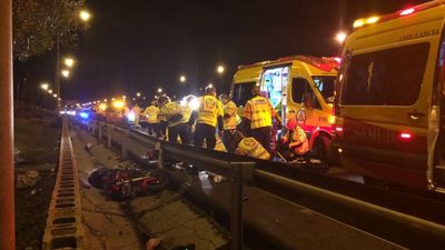 Fallece un motorista en un accidente  en la M-40 en San Blas