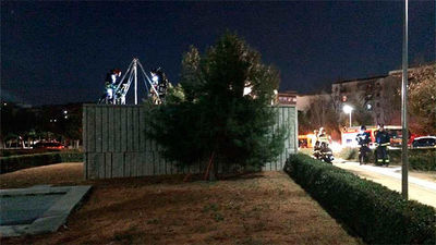 Un joven de 15 años, muy grave, al caer por una torre de ventilación de la M-30