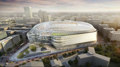 El nuevo Bernabéu crecerá 12 metros de alto y vertebrará un pasillo verde hacia la M-30