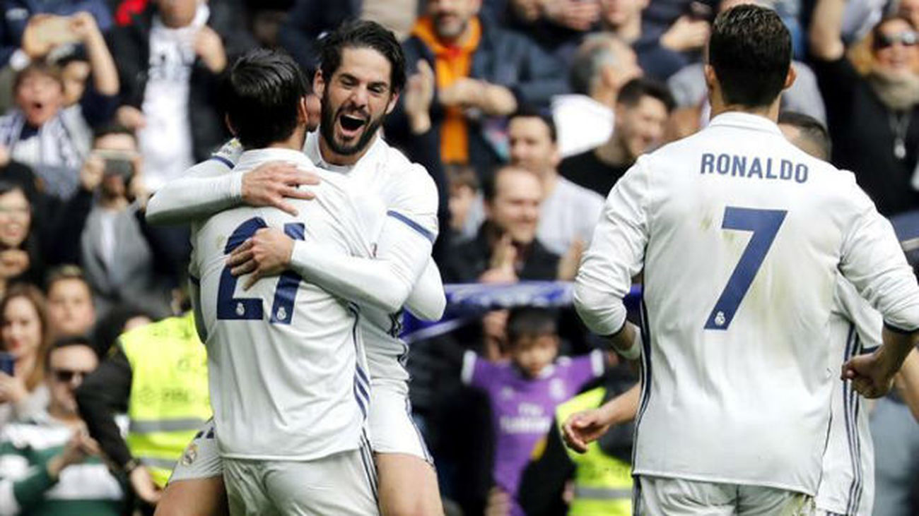 Morata, Isco y Cristiano