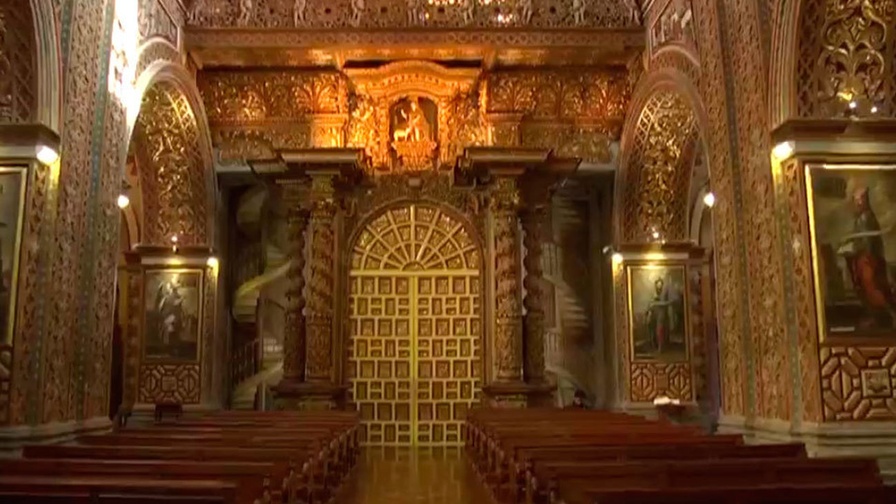 Una iglesia con 54 kilos de oro