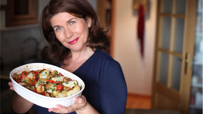 La receta del día: Bacalao horneado con patatas y cherry