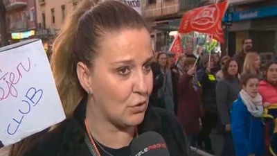 Trabajadores del Moscardó se manifiestan para reclamar la subrogación de sus empleos