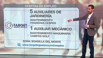 Se buscan auxiliares de jardinería, cocineros y camareros de sala